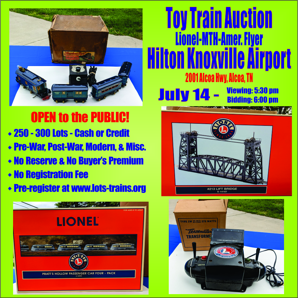 Toy Train auction
