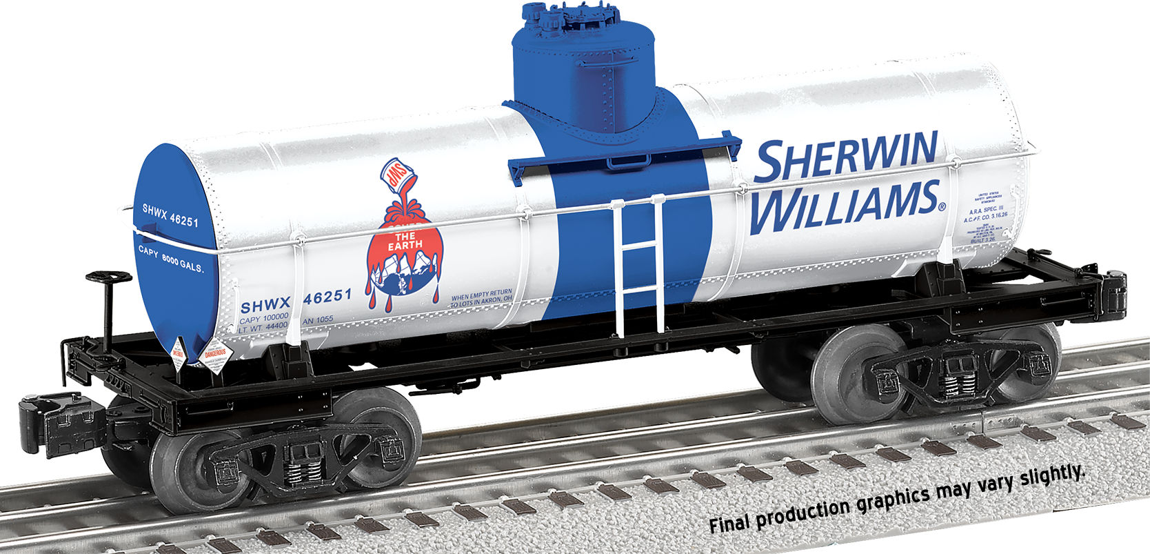 LOTS 2025 Convention Car Sherwin Williams 8,000 gal Tank Car Lionel